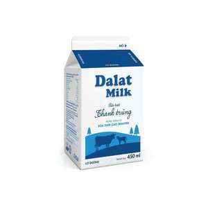 Sữa tươi thanh trùng Dalat milk có đường - 450ml