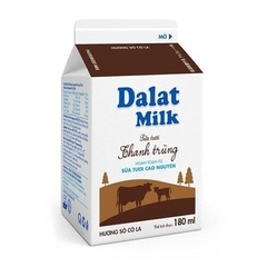 Sữa tươi thanh trùng Dalat milk socola - 180ml