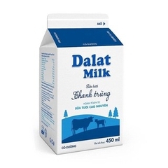 Sữa tươi thanh trùng Dalat milk có đường - 450ml
