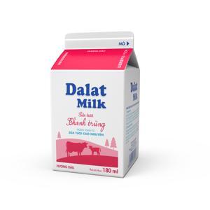 Sữa tươi thanh trùng Dalat milk dâu - 180ml