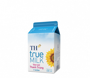 Sữa tươi thanh trùng ít đường TH true Milk 450ml