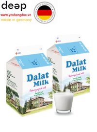 Sữa tươi thanh trùng không đường Dalat Milk (450ML) DEEP41 www.yeuhangduc.vn sẵn sàng cho bạn