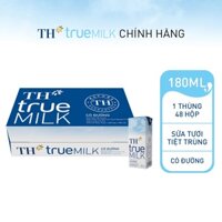 Sữa tươi thanh trùng TH True Milk (48 hộp x 110ml/180ml/220ml)