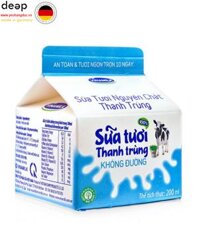 Sữa Tươi Thanh Trùng Vinamilk Không Đường Hộp 200ML DEEP29 www.yeuhangduc.vn sẵn sàng cho bạn