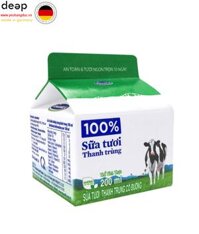 Sữa Tươi Thanh Trùng Vinamilk Có Đường Hộp 200ML DEEP29 www.yeuhangduc.vn sẵn sàng cho bạn