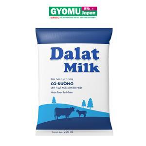 Sữa tươi tiệt trùng có đường Dalat Milk bịch 220ml