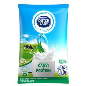 Sữa tươi tiệt trùng Cô gái Hà lan có đường 220ml - thùng 48 bịch
