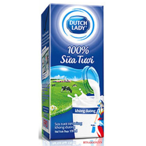 Sữa tươi tiệt trùng Cô Gái Hà Lan không đường 180ml - thùng 48 hộp
