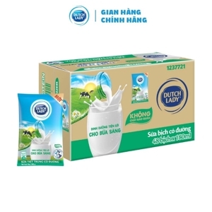 Sữa tươi tiệt trùng Cô Gái Hà Lan có đường 180ml - thùng 48 hộp