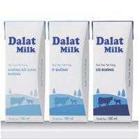 sữa tươi tiệt trùng dalatmilk hộp giấy 180ml