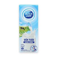 Sữa tươi tiệt trùng Dutch Lady không đường hộp 180ml