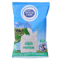 Sữa tươi tiệt trùng Dutch Lady có đường - Bịch giấy 220ml