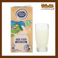 Sữa tươi tiệt trùng Dutch Lady KHÔNG ĐƯỜNG - Hộp 965ml