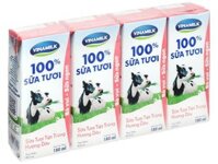 SỮA TƯƠI TIỆT TRÙNG HƯƠNG DÂU VINAMILK 180ML