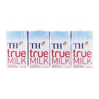 Sữa Tươi Tiệt Trùng Hương Dâu TH True Milk Lốc 4 Hộp x 110ml