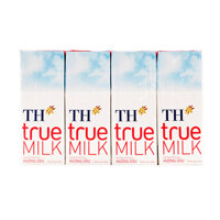 Sữa Tươi Tiệt Trùng Hương Dâu TH True Milk Lốc 4 Hộp x 180ml
