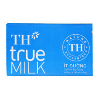 Sữa Tươi Tiệt Trùng Ít Đường TH True Milk Thùng 48 Hộp x 180ml
