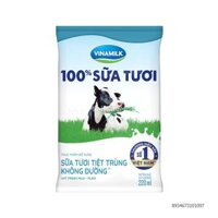 Sữa tươi tiệt trùng không đường Vinamilk bịch 220ml