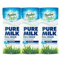 Sữa tươi tiệt trùng Nguyên kem nhãn hiệu Meadow Fresh 200ML (Lốc 3 hộp)