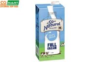 Sữa Tươi Tiệt Trùng Nguyên Kem Úc So Natural - Full Cream 1Lít