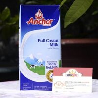 SỮA TƯƠI TIỆT TRÙNG NGUYÊN KEM ANCHOR - ANCHOR UHT FULL CREAM FRESH MILK LECHE ENTERA - HỘP 1 L