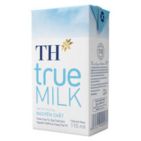 Sữa tươi tiệt trùng nguyên chất TH true Milk 110ml (lốc 4 hộp)
