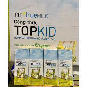 Sữa tươi tiệt trùng TH true MILK Top Kid vani thùng 48 hộp x 180ml