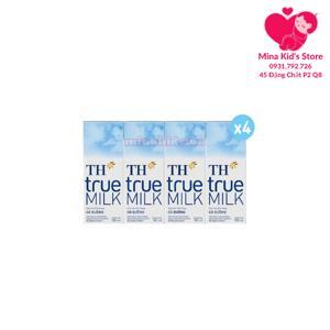 Sữa tươi tiệt trùng TH True Milk 180ml - 4 hộp/ vỉ (có đường)