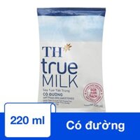 Sữa tươi tiệt trùng TH true MILK có đường 220 ml (từ 1 tuổi)
