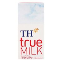 Sữa tươi tiệt trùng TH TRUE MILK hương dâu hộp 180ml – Thùng 48 hộp x 180ml