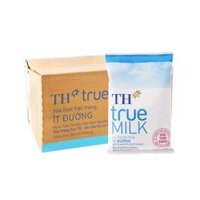 Sữa tươi tiệt trùng TH True Milk ít đường 220ml (bịch, thùng 48)