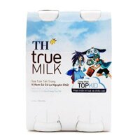 Sữa Tươi Tiệt Trùng Vị Kem Sô Cô La Nguyên Chất TH True Milk Lốc 4 Chai x 180ml