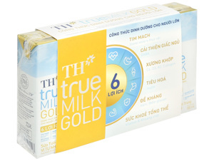 Sữa tươi tiệt trùng vị tự nhiên TH true Milk Gold 4x180 ml