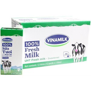 Sữa tươi tiệt trùng Vinamilk có đường thùng 12 hộp x 1L