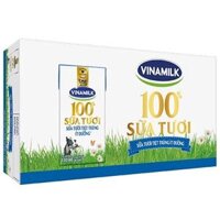 Sữa tươi tiệt trùng Vinamilk 100% ít đường 110ml - Thùng 48 hộp