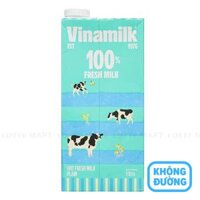 Sữa Tươi Tiệt Trùng Vinamilk Không Đường Hộp 1L