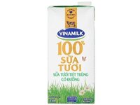 Sữa tươi tiệt trùng Vinamilk 100% có đường 1L