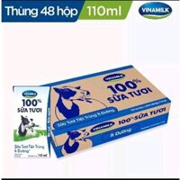 Sữa tươi tiệt trùng Vinamilk ít đường hộp 110ml