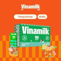 Sữa tươi tiệt trùng Vinamilk 100% Có đường 180ml