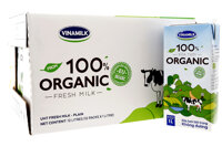 Sữa tươi tiệt trùng Vinamilk 100% Organic hộp 1 lít ( thùng 12 hộp)