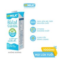 Sữa Tươi UHT Nguyên Chất VPMILK Đà Lạt True Milk 1 LÍT