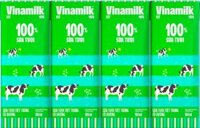 Sữa tươi Vinamilk 100% có đường lốc 4 hộp x 180ml