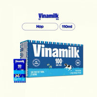 Sữa Tươi Vinamilk 100% Thùng 48 hộp ít đường  x 110ml