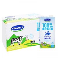 Sữa tươi vinamilk châu âu  thùng - 12 hộp 1 lit