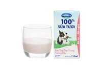 Sữa tươi Vinamilk hương dâu hộp 110ml – vỉ 4 hộp