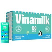 Sữa tươi Vinamilk không đường hộp 180ml – Thùng