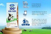 Sữa tươi Vinamilk socola hộp 110ml – vỉ 4 hộp
