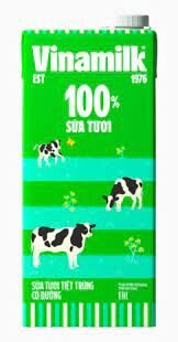 Sữa tươi Vinamilk tiệt trùng 100% 1 lít