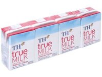 Sữa tươi TH True Milk 110ml dâu nguyên chất lốc 4h
