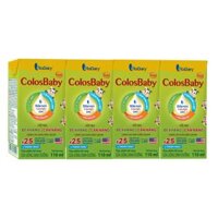 Sữa uống dinh dưỡng Colosbaby 110ml, lốc 4 hộp (trên 1 tuổi) (giao bao bì ngẫu nhiên)